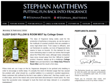 Review of College Green Sleep Easy Pillow and Room Mist by Stephan Matthews